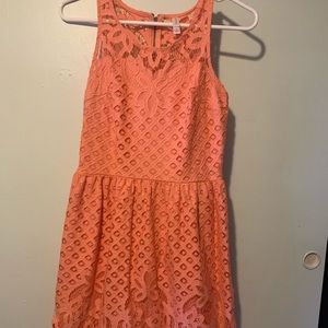 Floral print fit and flare dress